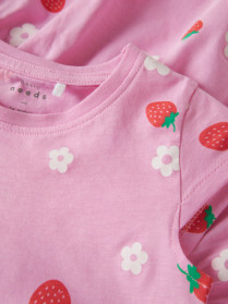 NAME IT Kjole Vigga Pink Frosting Strawberry